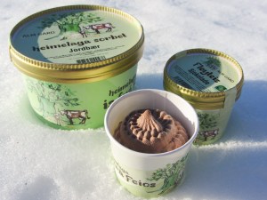 Økologisk iskrem fra Alm Gard.(foto: produsent)