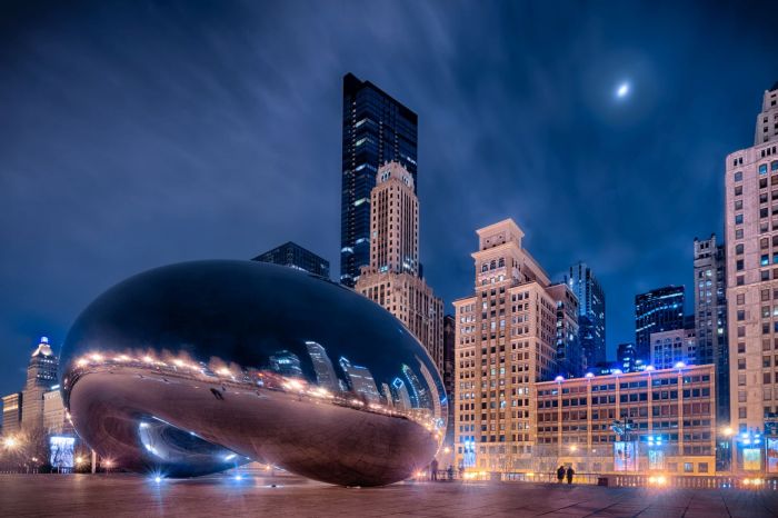 Cold Evening at The Bean