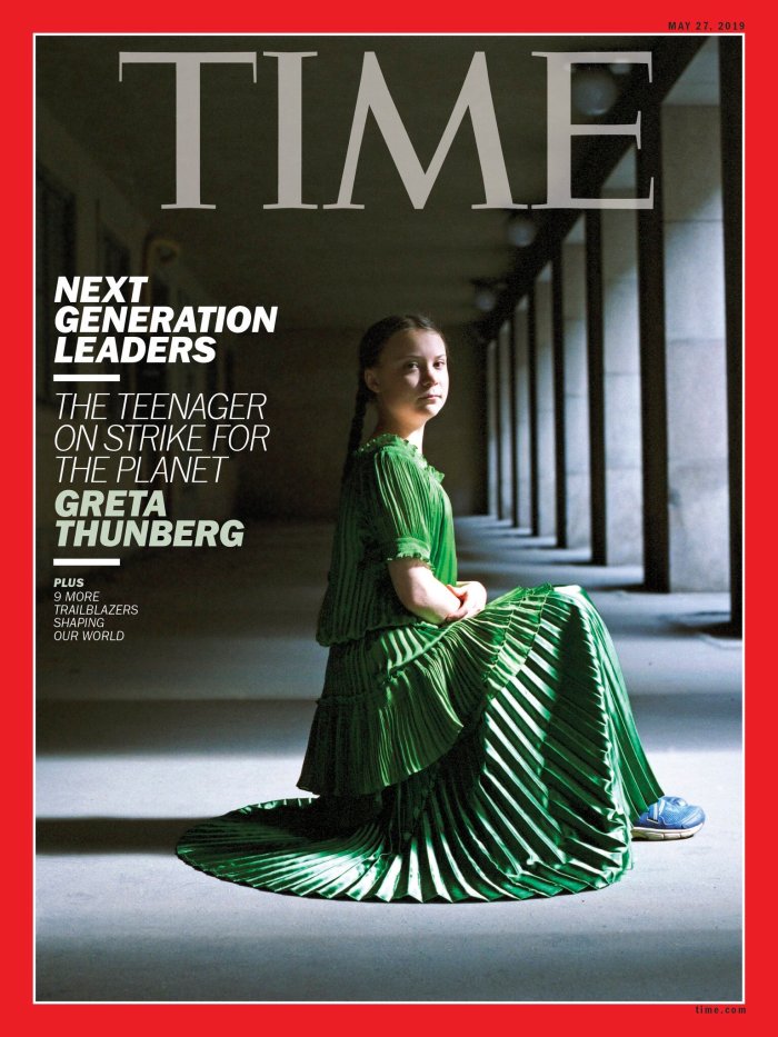 GReta thunberg time cover mai 2019